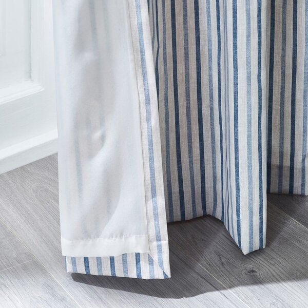 Tende in set blu 2 pz 229x229 cm Logan Stripe – Catherine Lansfield
