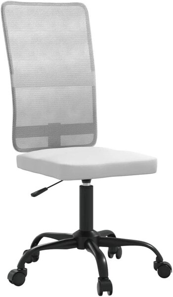 Silecomplaza, sedia da ufficio regolabile in altezza, colore bianco. Sedia da scrivania con tessuto a rete traspirante, girevole a 360 gradi con rotelle, ideale per l'ufficio domestico e l'ufficio, con una capacità di carico di 110 kg