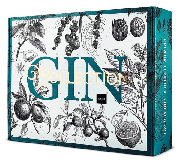 Gin Collection calendario avvento 2026, 24 x 0,04 l, gin & sciroppo, 18+