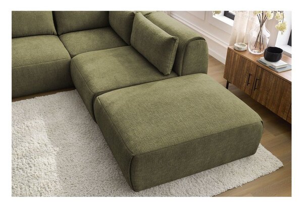 Divano angolare verde (variabile) Jeanne - Bobochic Paris