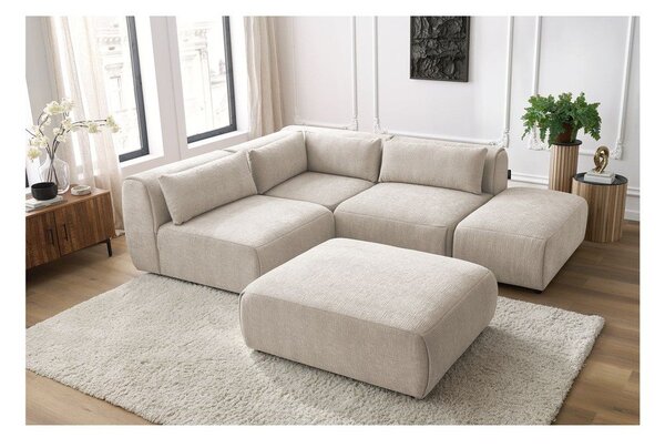 Divano angolare beige (variabile) Jeanne - Bobochic Paris