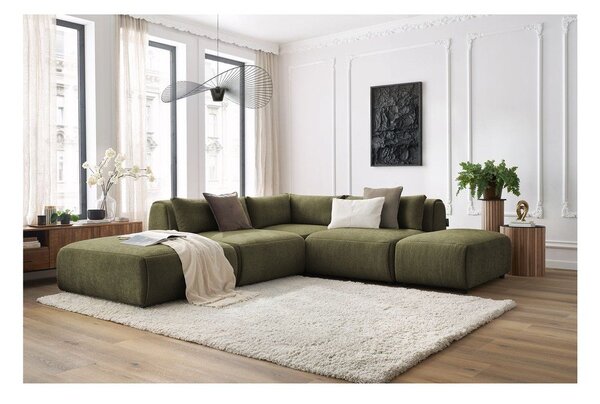 Divano angolare verde (variabile) Jeanne - Bobochic Paris