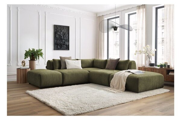 Divano angolare verde (variabile) Jeanne - Bobochic Paris