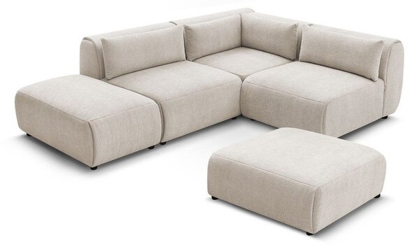 Divano angolare beige (variabile) Jeanne - Bobochic Paris