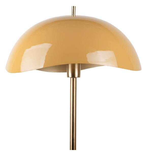 Lampada da terra in senape/oro con paralume in metallo (altezza 154 cm) Waved - Leitmotiv