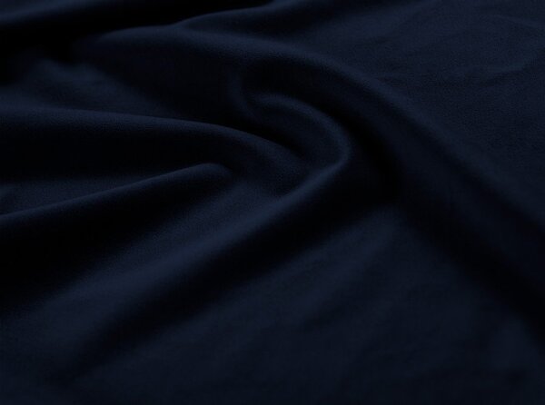 Divano angolare componibile blu con rivestimento in velluto Lupine – Micadoni