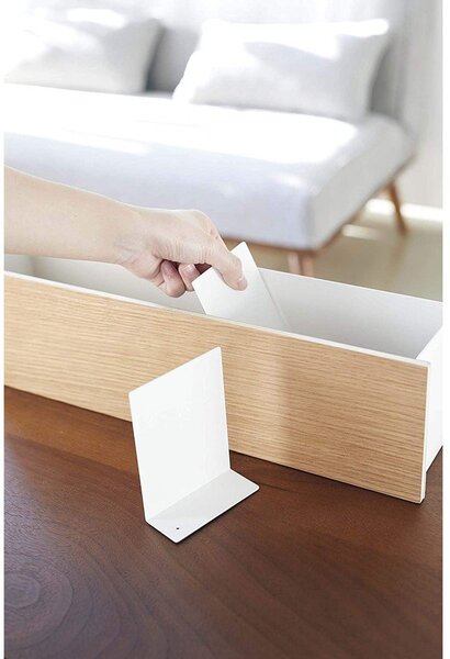 Organizer bianco/di colore naturale in metallo per cancelleria Rin – YAMAZAKI