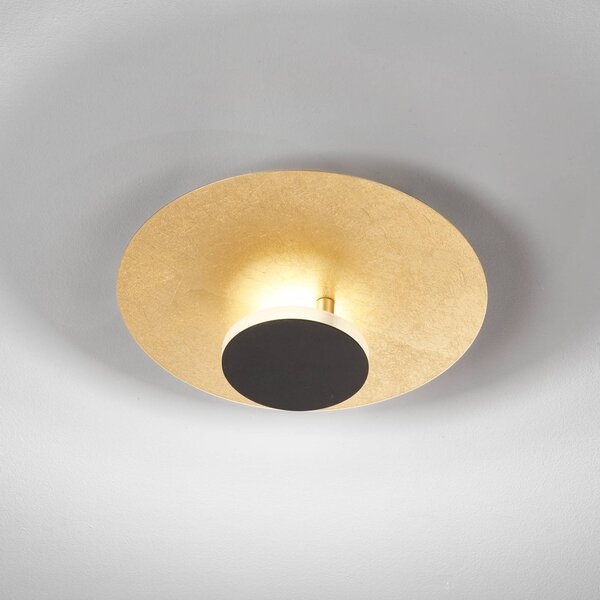 FISCHER & HONSEL Planet plafoniera LED luce indir. Ø30cm oro/nero