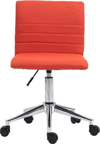 Sedia da ufficio ergonomica Famanu, sedia da ufficio con braccioli pieghevoli - rossa