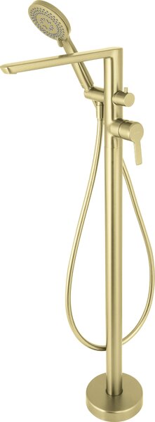 Freestanding bathtub mixer with shower set