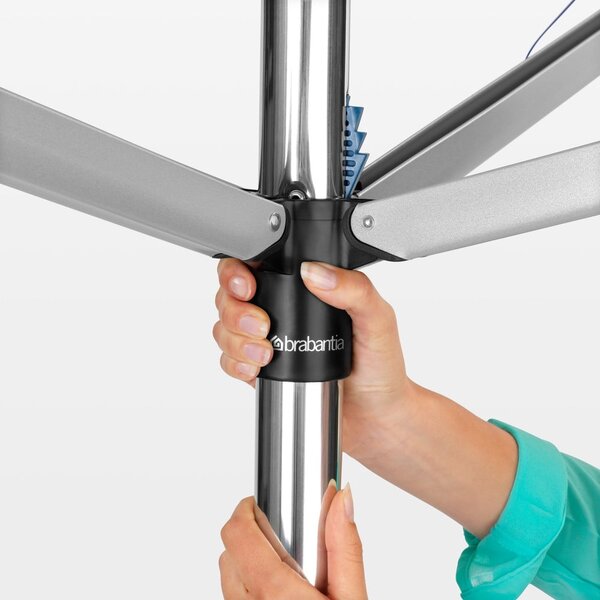 Stendino da giardino argentato 50 m Topspinner – Brabantia