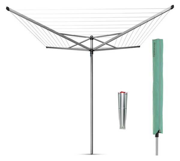 Stendino da giardino argentato 50 m Topspinner – Brabantia