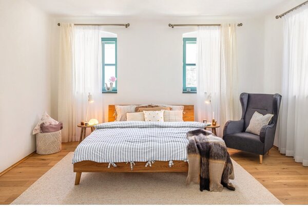 Letto matrimoniale in rovere 160x200 cm Greg 1 - The Beds