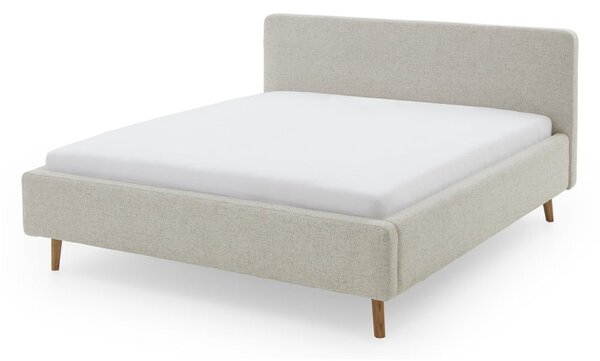Letto matrimoniale imbottito beige rete non inclusa 160x200 cm Mattis – Meise Möbel