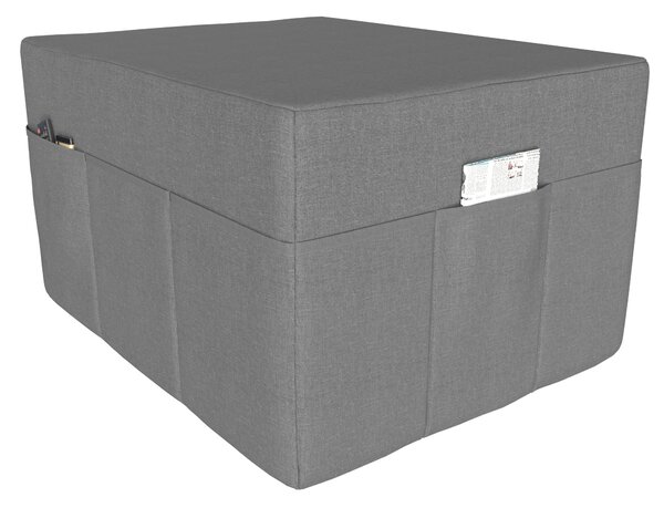 POKAR copertura per materasso pieghevole in 3 parti materasso pieghevole per ospiti letto da campeggio letto pieghevole, dimensioni:copertura 80 x 195, colore:grigio
