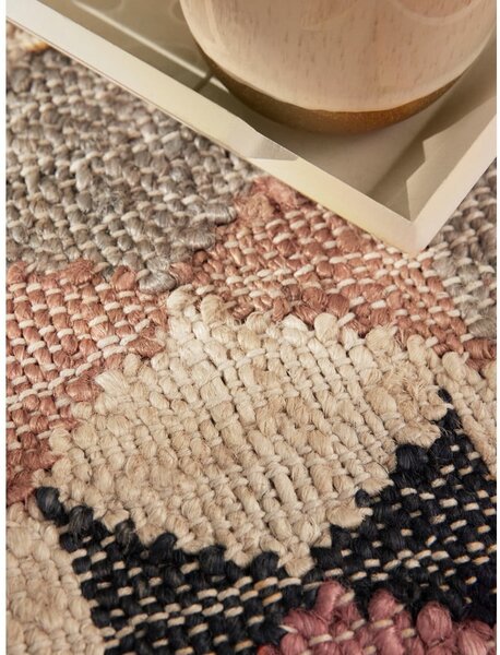 Tappeto grigio in iuta tessuto a mano 80x150 cm Roya Parsa – Elle Decoration