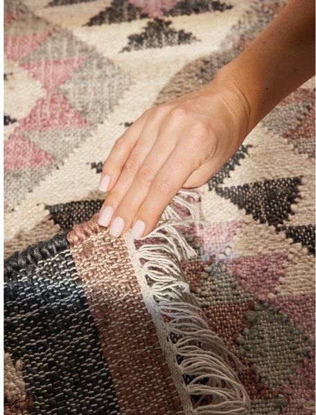 Tappeto grigio in iuta tessuto a mano 80x150 cm Roya Parsa – Elle Decoration
