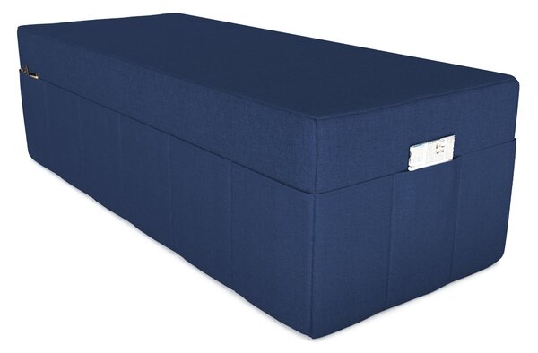 POKAR copertura per materasso pieghevole in 3 parti materasso pieghevole per ospiti letto da campeggio letto pieghevole, dimensioni: copertura 160 x 195, colore: blu scuro