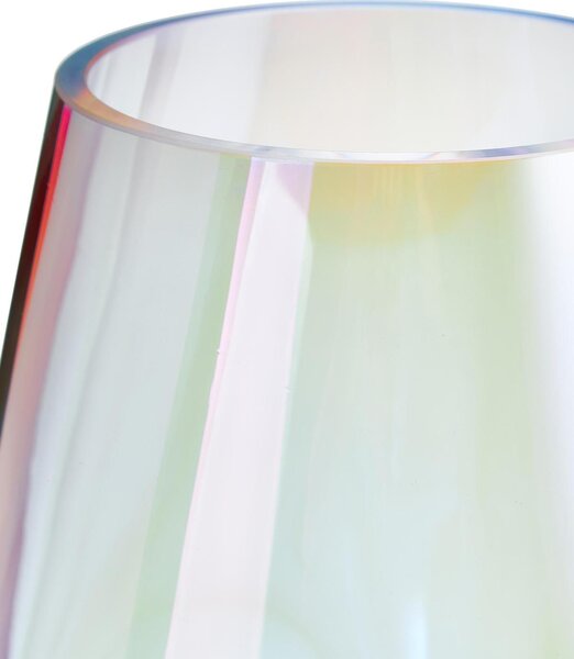 Vaso grande in vetro soffiato Rainbow, alt. 35 cm