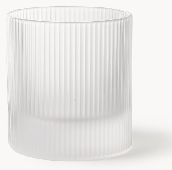 Set di 2 bicchieri in vetro soffiato Ripple