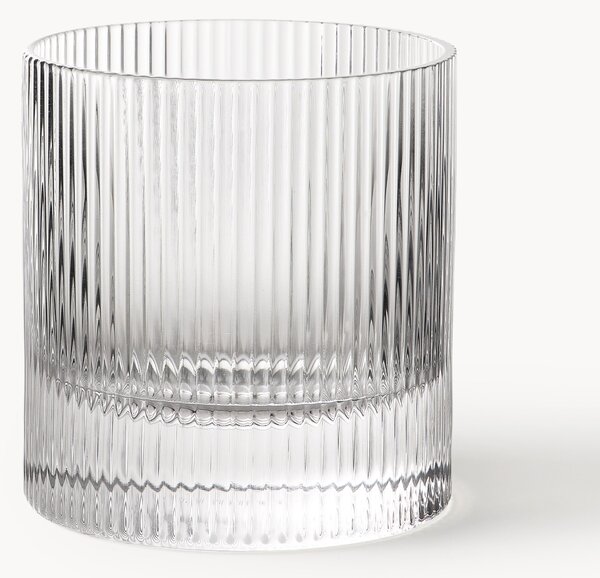 Set di 2 bicchieri in vetro soffiato Ripple
