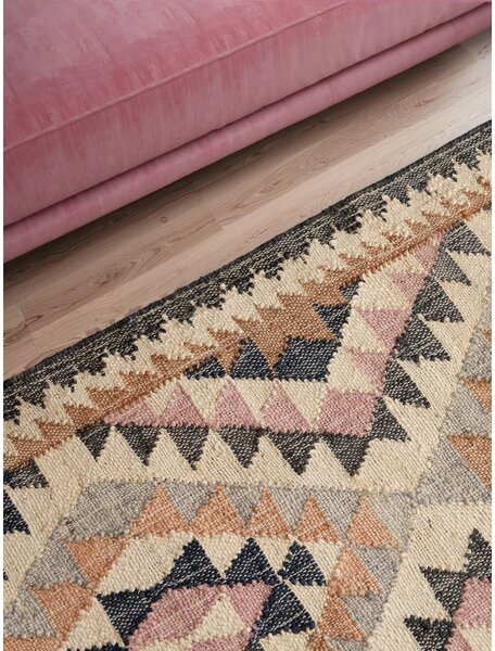 Passatoia grigia in iuta tessuta a mano 80x200 cm Roya Parsa – Elle Decoration