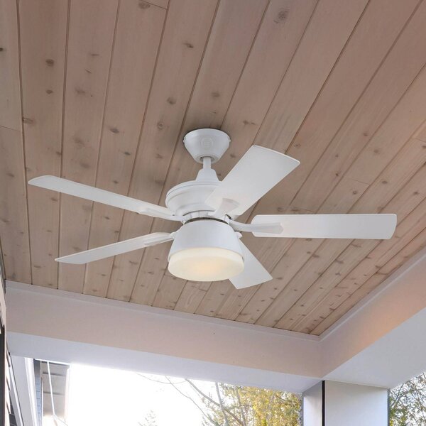 Westinghouse Ventilatore da soffitto Westinghouse, luce, 7316340, bianco, silenzioso 7316340, Bianco / Opale, Soggiorno / Sala da pranzo, Plastica, Moderno