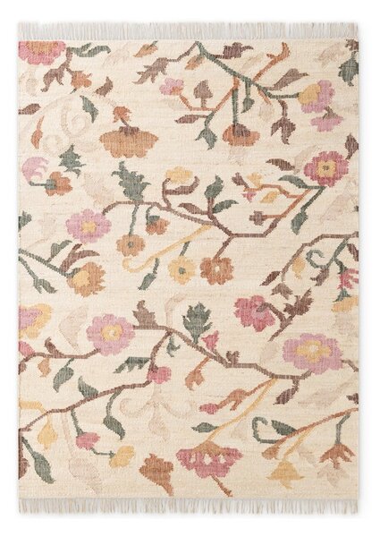 Tappeto color crema in iuta tessuto a mano 160x230 cm Roya Violette – Elle Decoration