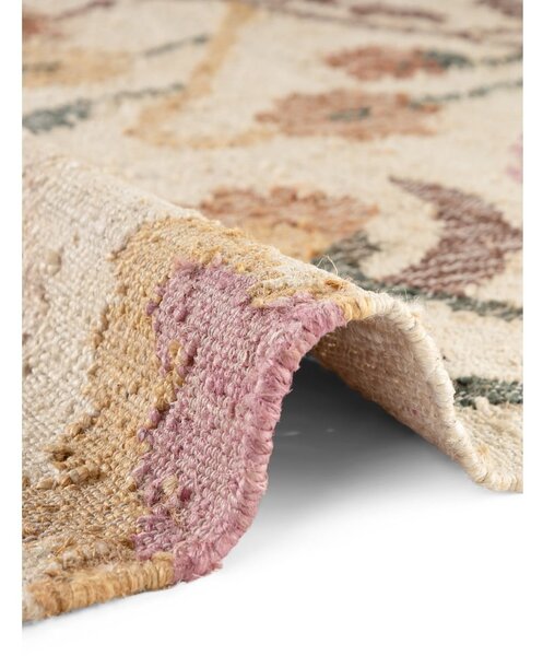 Tappeto color crema in iuta tessuto a mano 160x230 cm Roya Violette – Elle Decoration