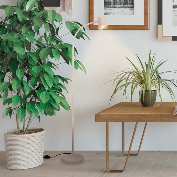 Briloner Lampada da terra Skriva, Crema / Ambra, Soggiorno / Sala da pranzo, Metallo, Moderno, Lampada da terra