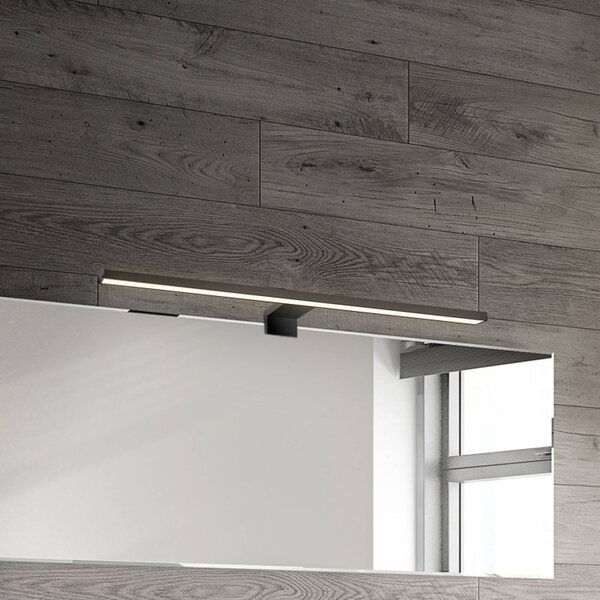 Briloner Applique da parete Dun 2 in 1, Nero, Bagno, Plastica, Moderno, Applique