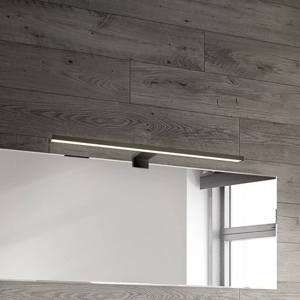 Briloner Applique da parete Dun 2 in 1, Nero, Bagno, Plastica, Moderno, Applique