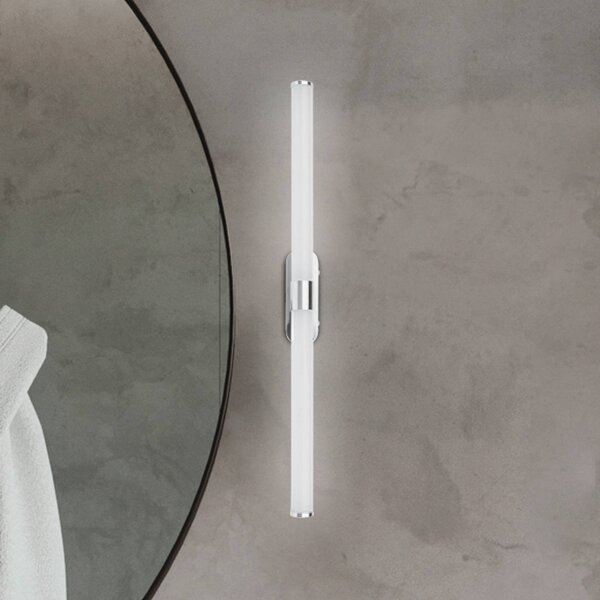 Briloner Applique da parete Runt, Cromo / Argento, Bagno, Plastica, Moderno, Applique