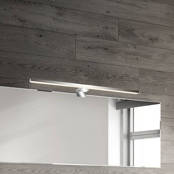 Briloner Applique da parete Dun 2 in 1, Cromo / Argento, Bagno, Plastica, Moderno, Applique