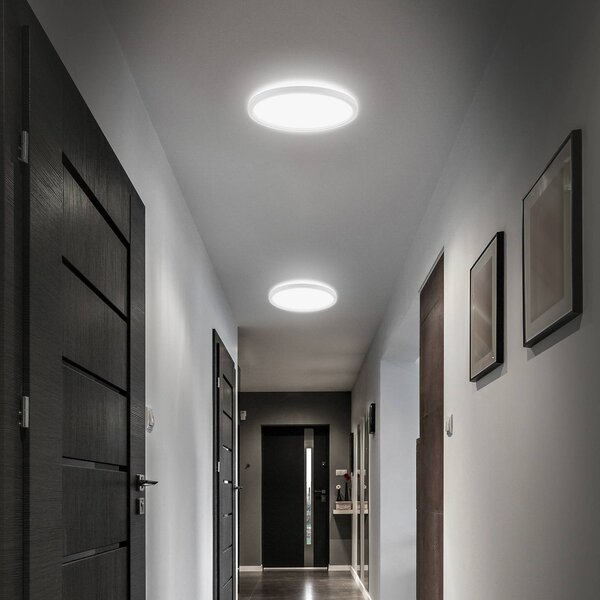 Briloner Plafoniera soffitto Slim Drip, Bagno, Plastica, Plafoniera