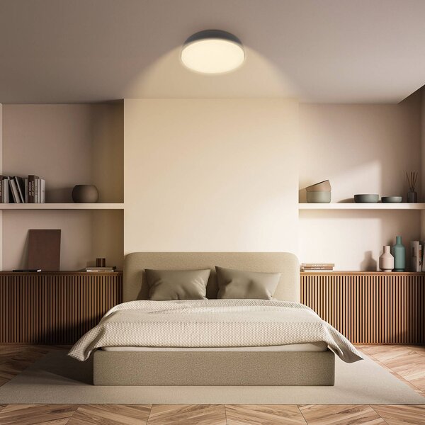 Briloner Plafoniera soffitto Nikan, Nero, Corridoio, Metallo, Plafoniera