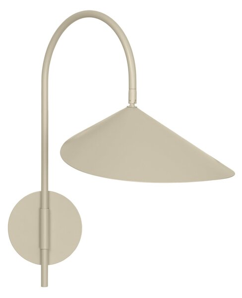 Applique da parete ferm LIVING, dimmerabile, Beige, Soggiorno, Alluminio, Scandinavo