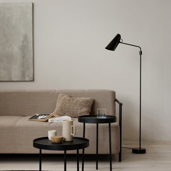 Lampada da terra Northern, Birdy Swing, Nero, Soggiorno, Metallo, Design
