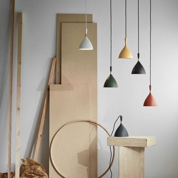 Lampada a sospensione Northern, DOKKA, dimmerabile, Grigio, Soggiorno, Metallo, Design
