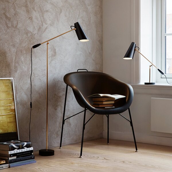 Lampada da terra Northern, BIRDY, Nero, Soggiorno, Metallo, Design