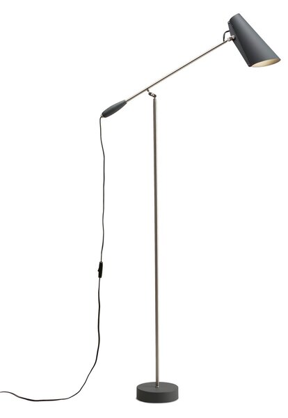 Lampada da terra Northern, Birdy, Grigio, Soggiorno, Metallo, Design