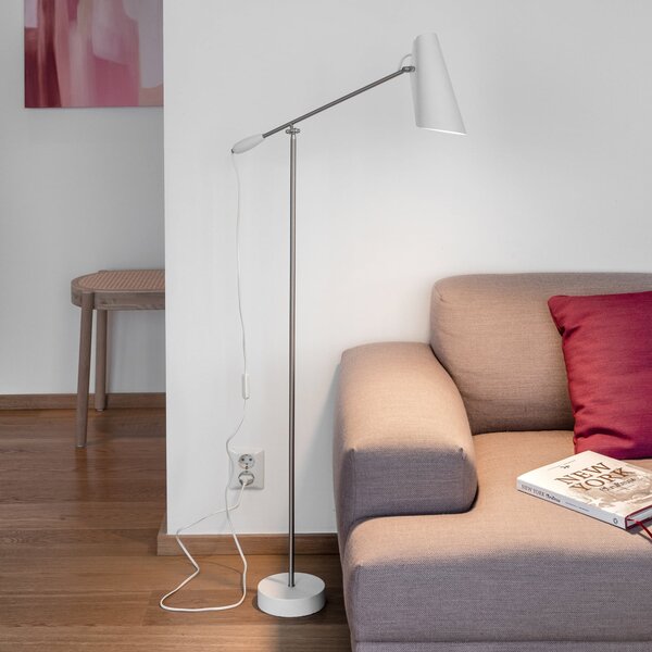 Lampada da terra Northern, BIRDY, Bianco, Soggiorno, Metallo, Design