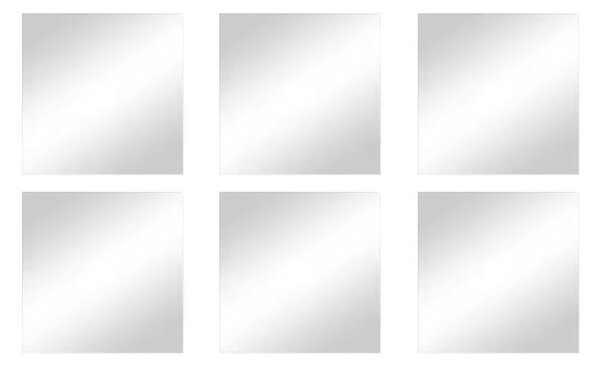 Set di specchi da parete 6 pz 10x10 cm – MSV