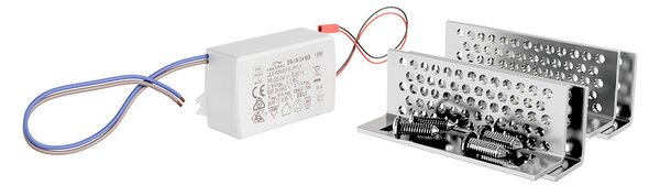 Lampada LED da incasso 175W Effetto Luna 60x60 cm in Gesso