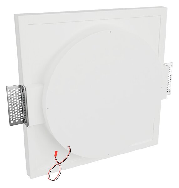 Lampada LED da incasso 85W Effetto Luna 30x30 cm in Gesso