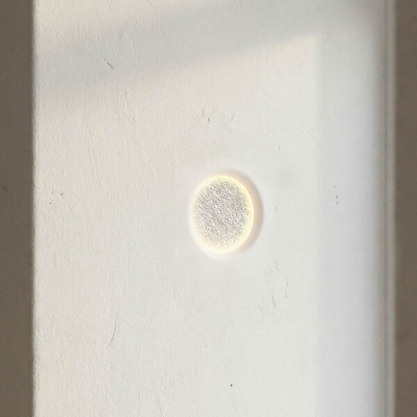 Lampada LED da incasso 85W Effetto Luna 30x30 cm in Gesso