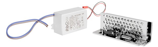Lampada LED da incasso 85W Luna Crescente 30x30 cm in Gesso