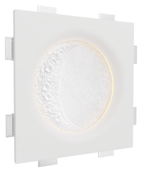 Lampada LED da incasso 175W Luna Crescente 60x60 cm in Gesso