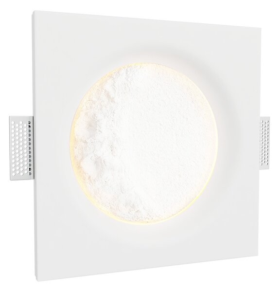 Lampada LED da incasso 85W Luna Crescente 30x30 cm in Gesso