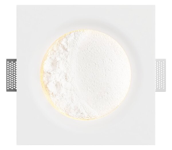 Lampada LED da incasso 85W Luna Crescente 30x30 cm in Gesso